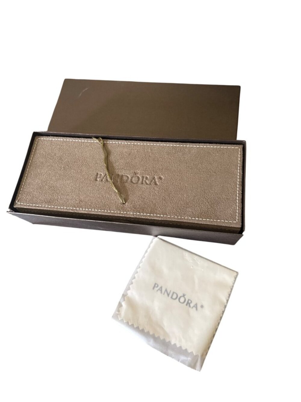 New Suede Pandora 3 Tier Jewelry Box